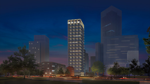 天津融邦大厦建筑灯光